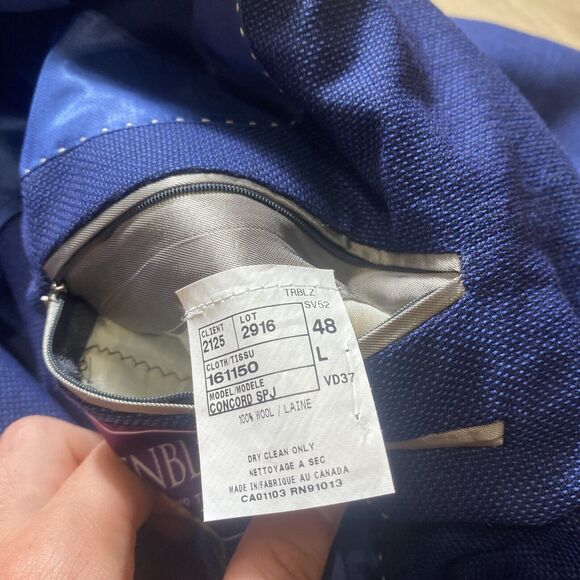 NICE Jack Victor Exclusive Collection Men's 48L Wool Blazer Sport Coat Jacket - Picture 14 of 16